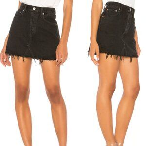 A Golde Quinn High Rise Skirt in Black Cult